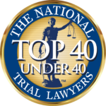 Sando Law Top 40 Under 40 Trial Lawyers Badge