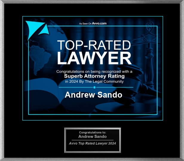 Sando Law Top 40 Under 40 Trial Lawyers Badge
